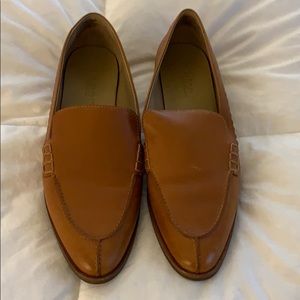 Leather Pointed Toe Loafers